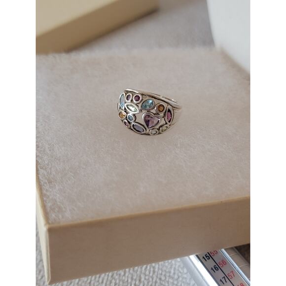 Sterling Silver Multi-Gemstone Ring - Picture 5 of 10